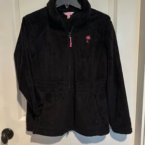 Lilly Pulitzer black fleece jacket